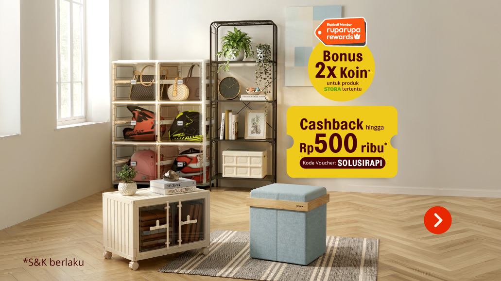 main image for promo Solusi rumah rapi maksimal STORA