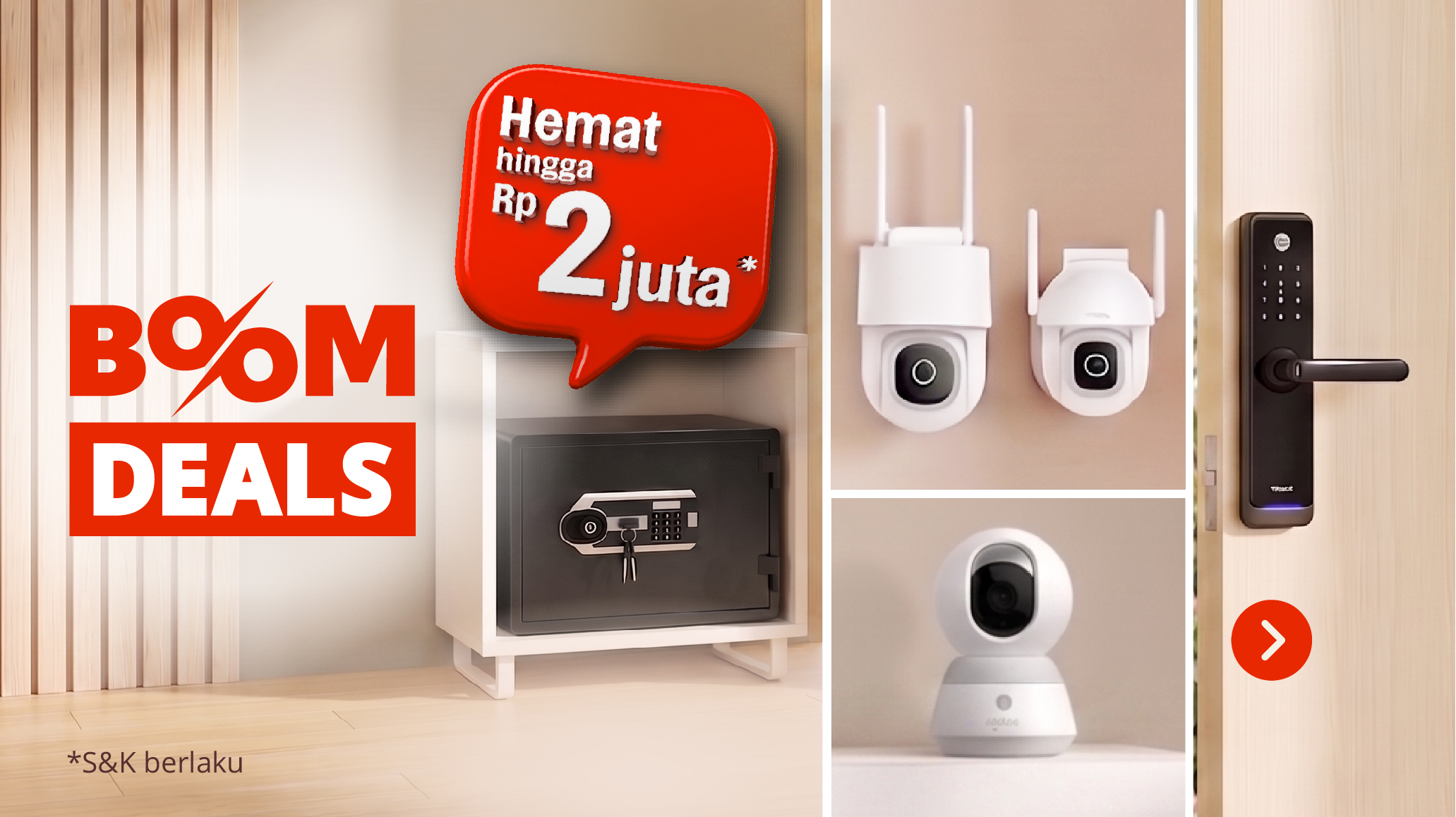 main image for promo Harga turun, keamanan rumah meningkat!