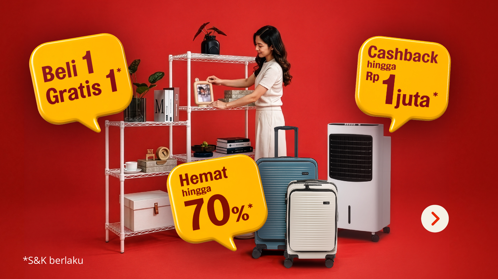 main image for promo BOOM SALE: Harga turun, kualitas hidup naik